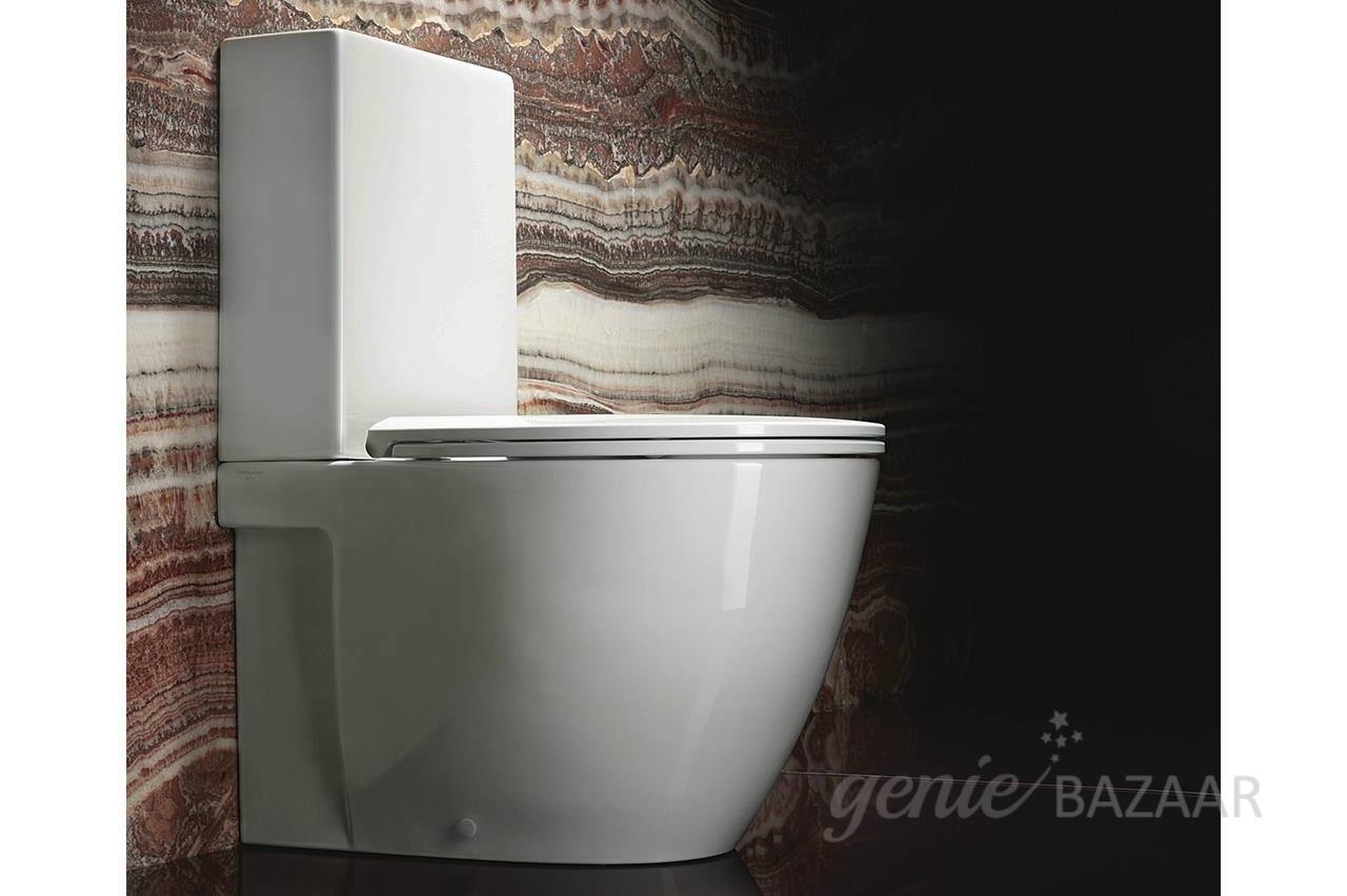 Western toilet (close coupled) installation