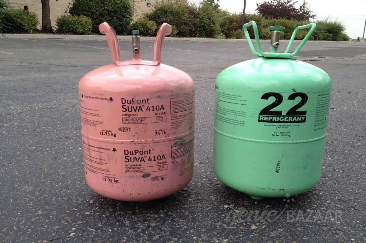 Refrigerator gas refill