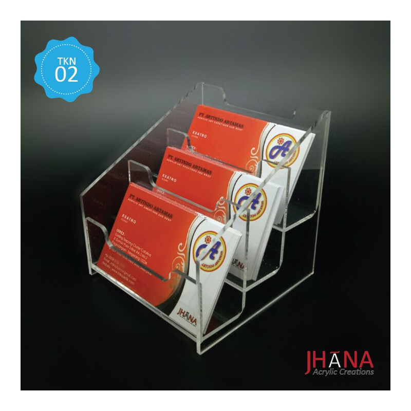Acrylic Id Card Holder 3 Susun Portrait TK02Z2RZP0D Akrilik Online Pusat Jual Beli Akrilik