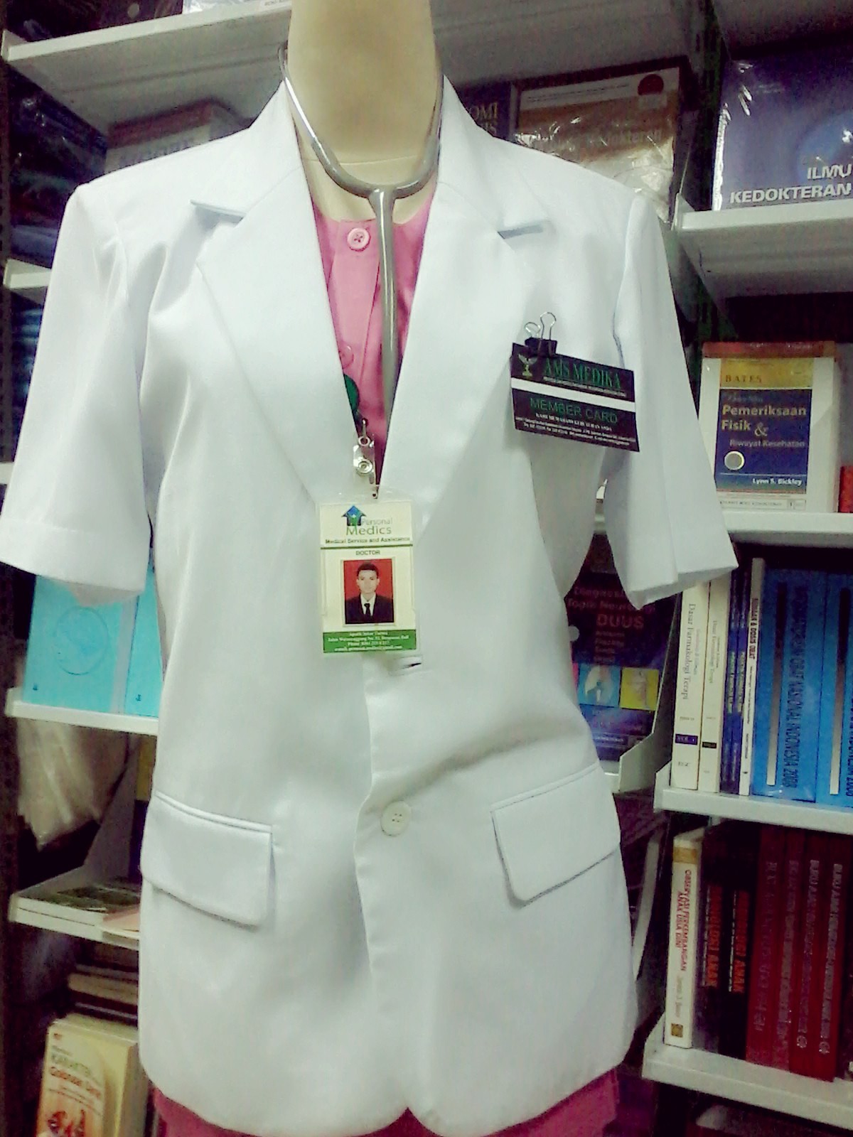 AMS MEDIKA Jas Dokter Lengan Pendek laki laki XXS AMS MEDIKA Jas Dokter Lengan Pendek laki laki XXS