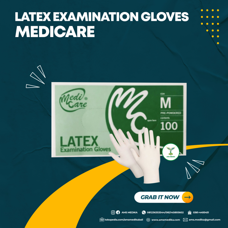 Latex Examination Gloves Medicare AMS MEDIKA