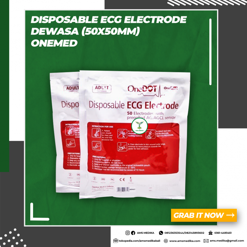 Disposable ECG Electrode Onemed Adult AMS MEDIKA