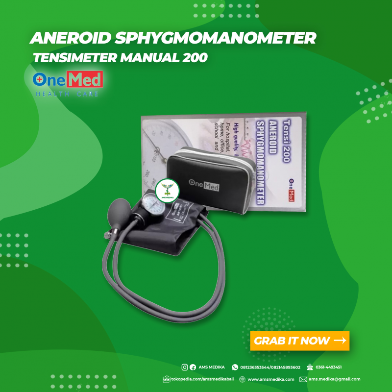 Aneroid Sphygmomanometer / Tensimeter Manual 200 Onemed AMS MEDIKA