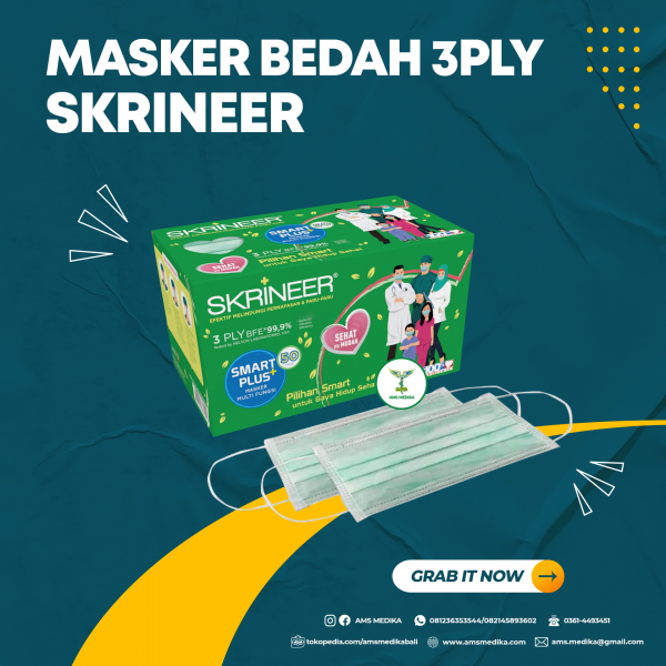 Masker Bedah 3PLY Skrineer 