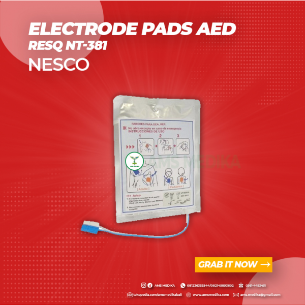 lectrode Pads AED ResQ NT-381 Nesco