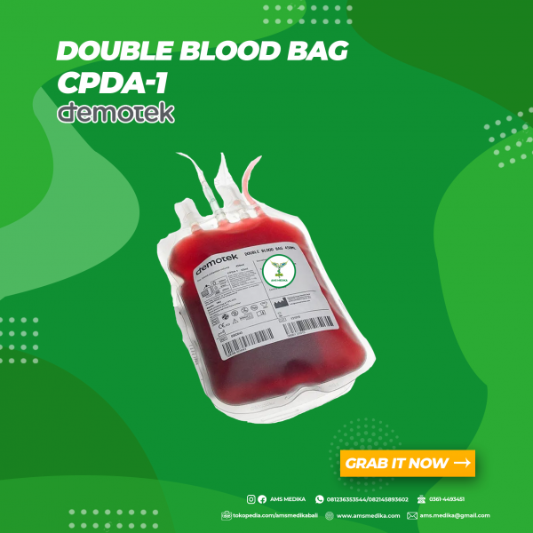 Kantong Darah / Double Blood Bag 350Ml Demotek