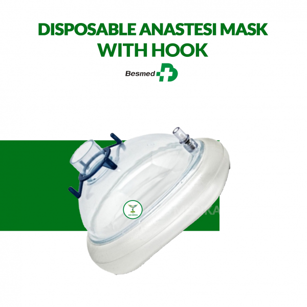 Masker Anastesi / Disposable Anastesi Mask With Hook Besmed