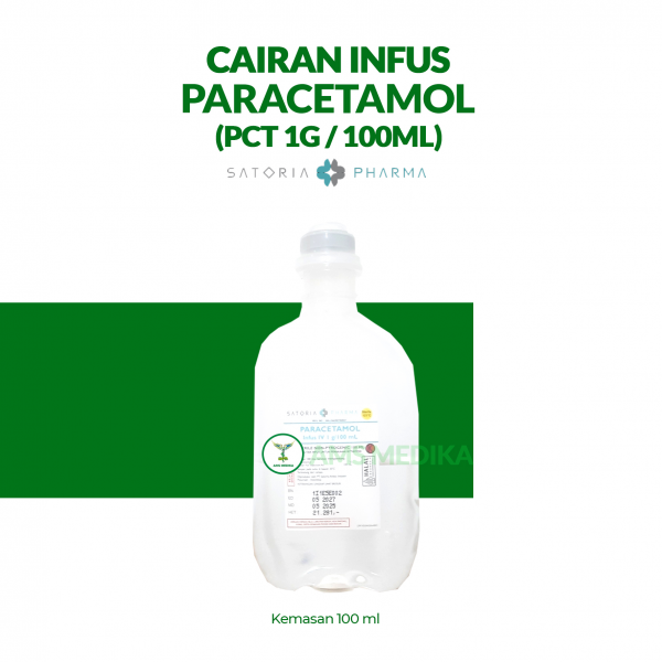 Cairan Infus Paracetamol IV 1g/100ml Satoria Pharma
