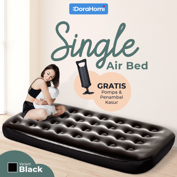 product Dorahomi Kasur Angin single Anti Kempes,Berkualitas+Pompa