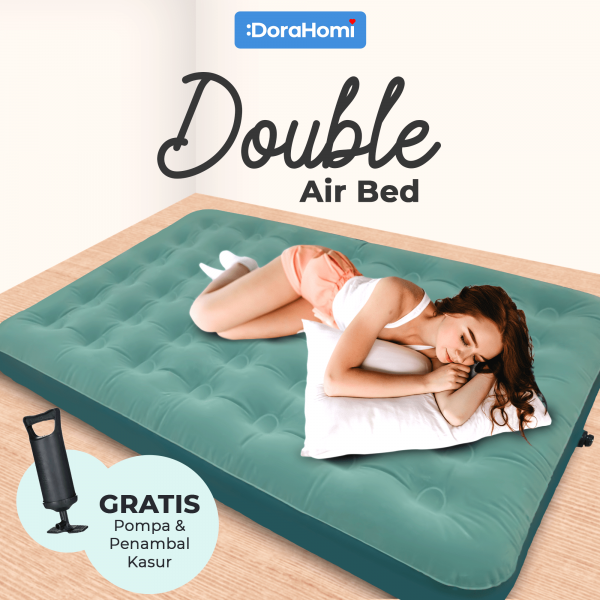 product Dorahomi Kasur Angin Double Anti Kempes,Berkualitas+Pompa