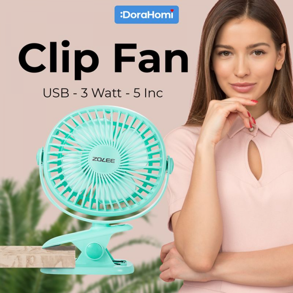 product Zolee Clip Fan kipas angin kecil portable 5 inch 360 derajat
