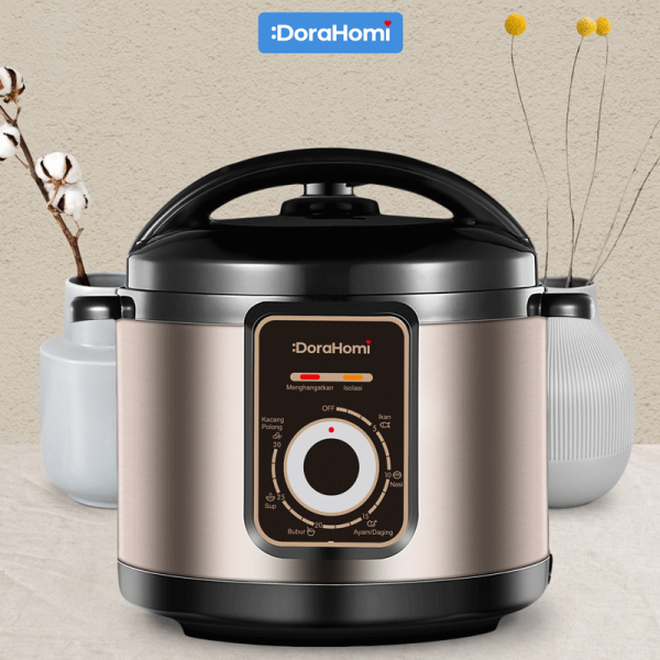 product Presto Listrik DORAHOMI Serbaguna Elektrik Pressure Cooker Electric Multi Cooker Rice Cooker 4L