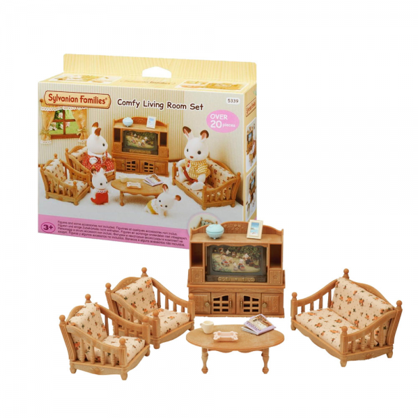 sylvanian living room set