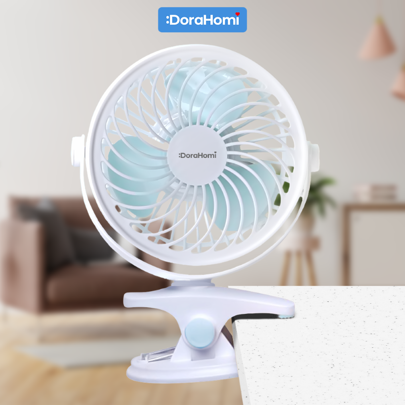 DoraHomi Clip Fan Portable kipas angin kecil
