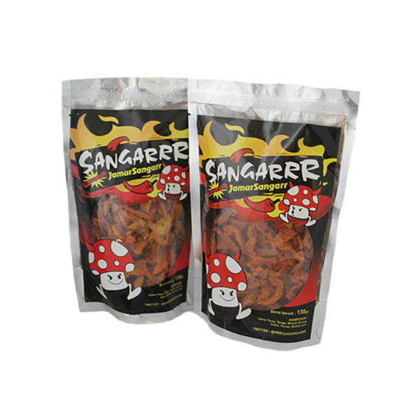product Sangarrr Jamur Keripik pedas