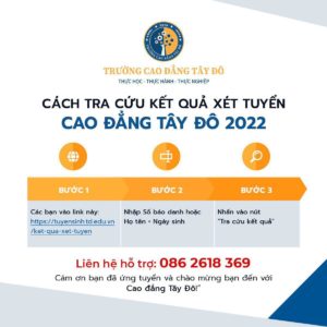 Kết quả xét tuyển trường Cao đẳng Tây Đô