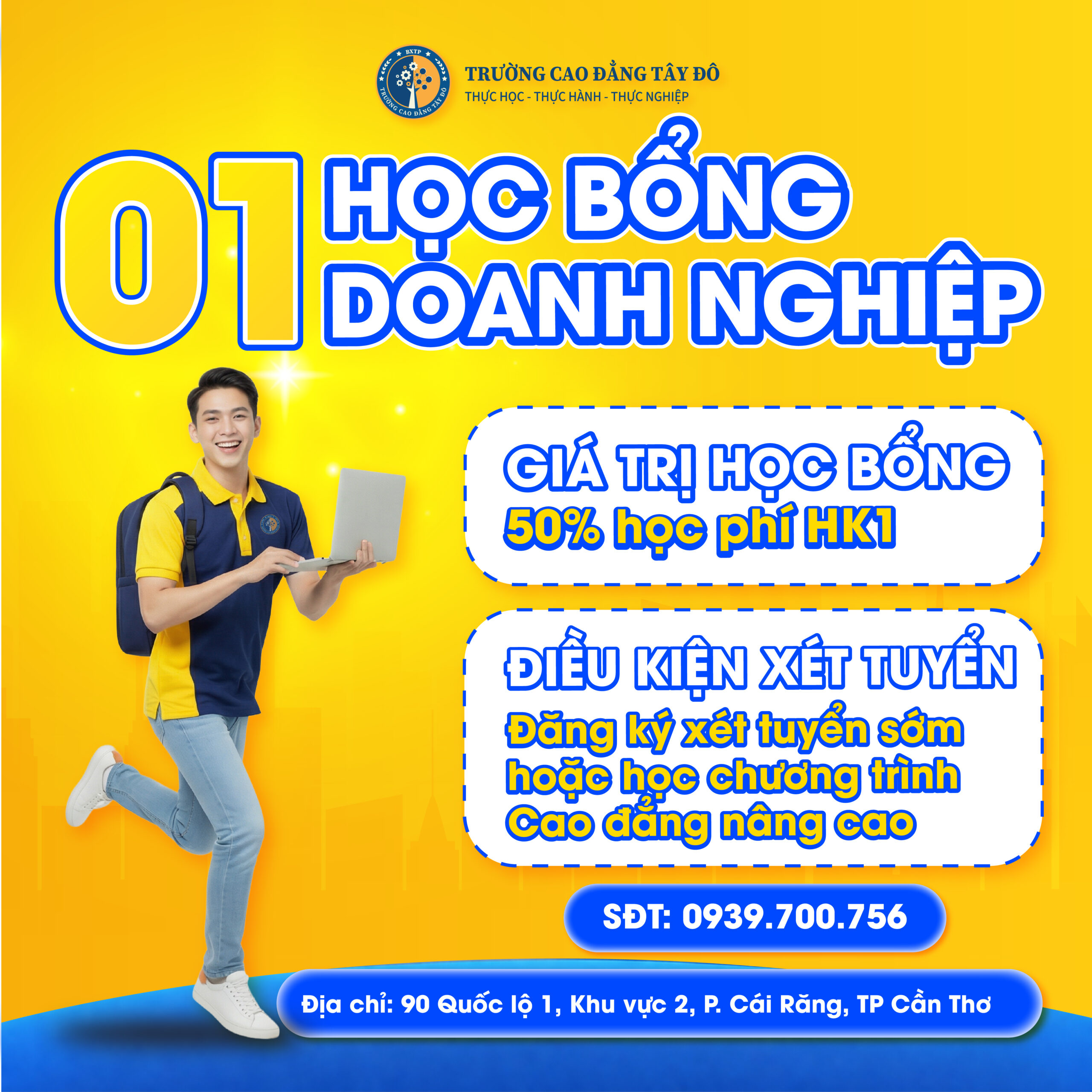 HỌC BỔNG CAO ĐẲNG T&Acirc;Y Đ&Ocirc; 2026 