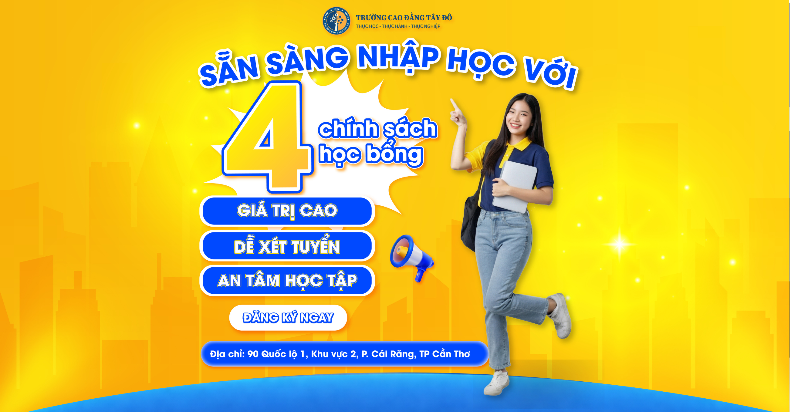 HỌC BỔNG CAO ĐẲNG T&Acirc;Y Đ&Ocirc; 2026