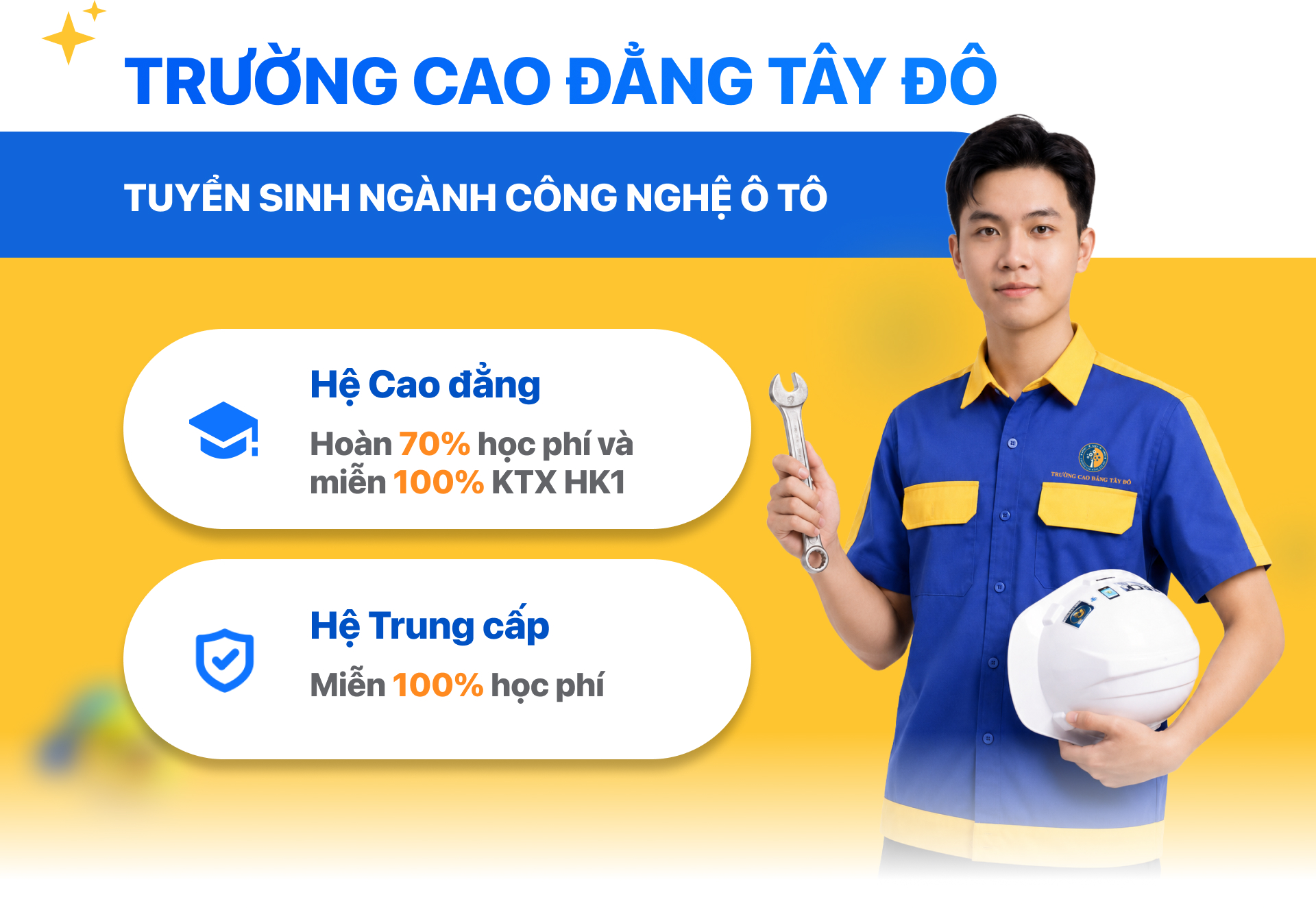 Học c&ocirc;ng nghệ &ocirc; t&ocirc; tại Cao đẳng T&acirc;y Đ&ocirc;