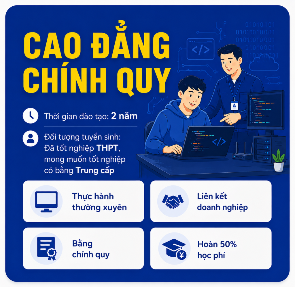 Học ng&agrave;nh C&ocirc;ng nghệ Th&ocirc;ng tin tại Cao đẳng T&acirc;y Đ&ocirc; Cần Thơ