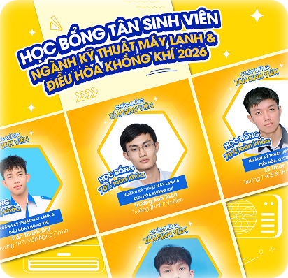 Tuyển sinh ng&agrave;nh Kỹ thuật m&aacute;y lạnh & Điều ho&agrave; kh&ocirc;ng kh&iacute;  2026