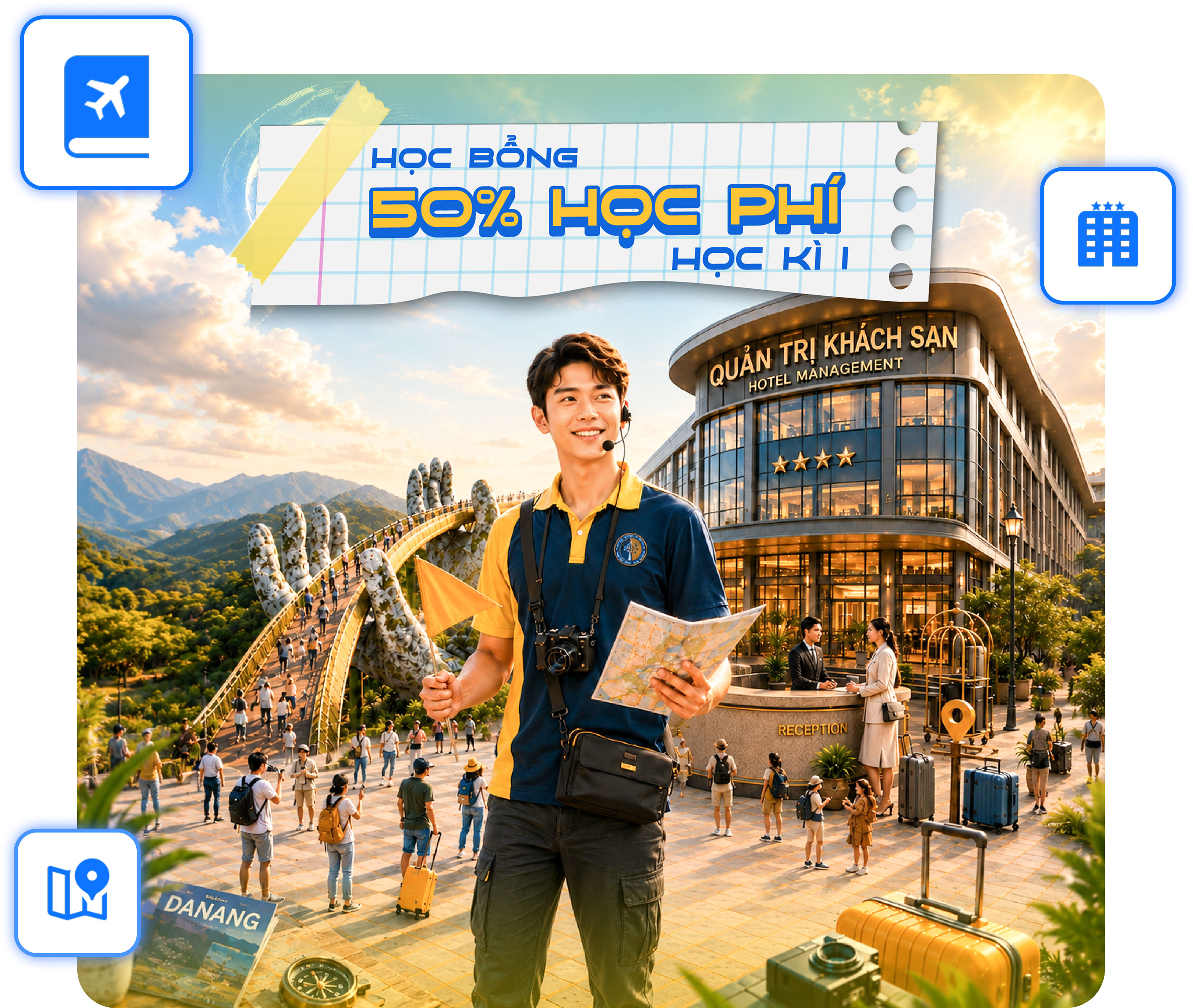 Tuyển sinh ng&agrave;nh Quản trị dịch vụ du lịch v&agrave; lữ h&agrave;nh 2026