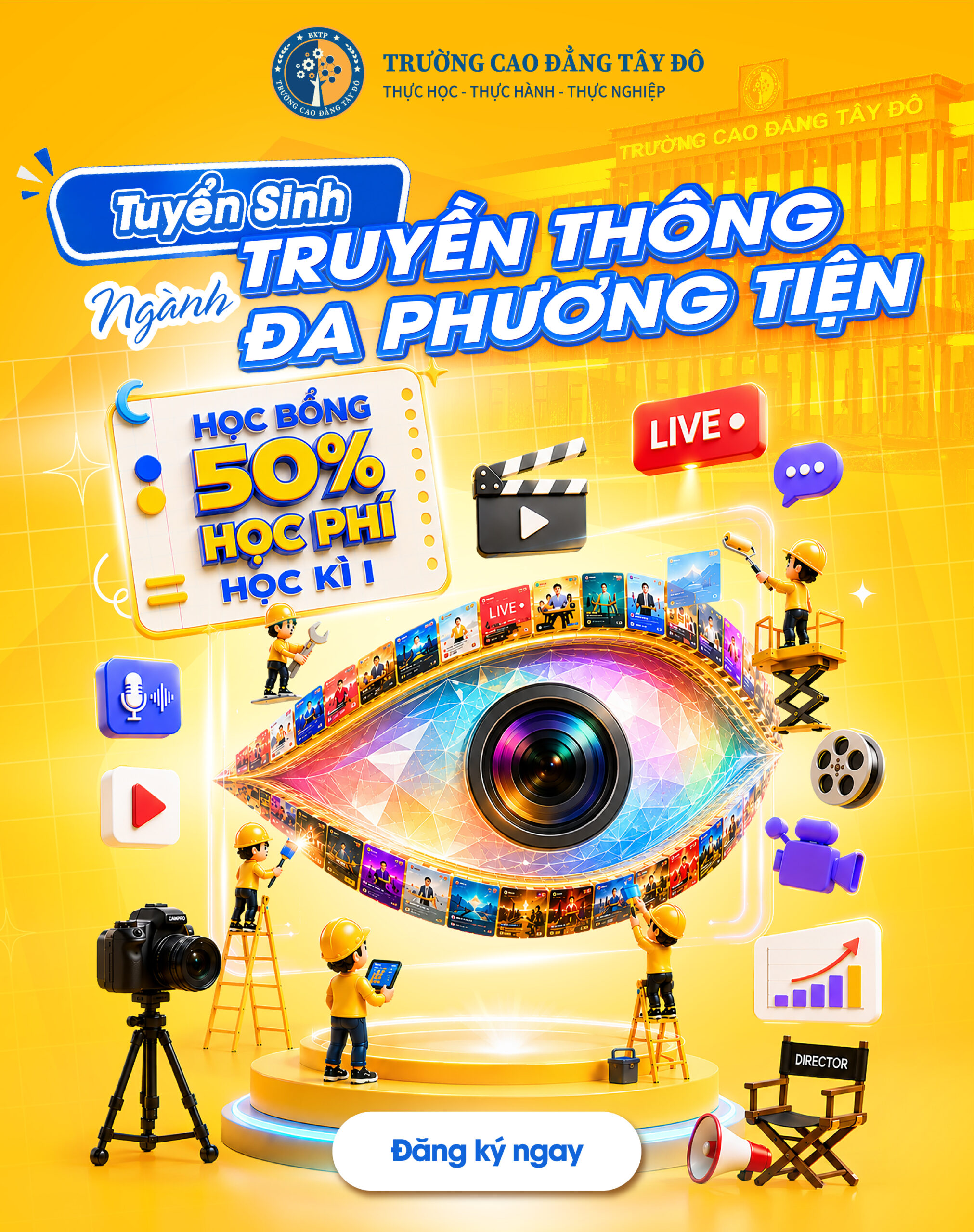 Học Ph&iacute; Ng&agrave;nh Truyền Th&ocirc;ng Đa Phương Tiện Tại Cần Thơ C&oacute; Cao Kh&ocirc;ng? Cơ Hội Nhận Học Bổng Hấp Dẫn Ở Cao Đẳng T&acirc;y Đ&ocirc; 2026