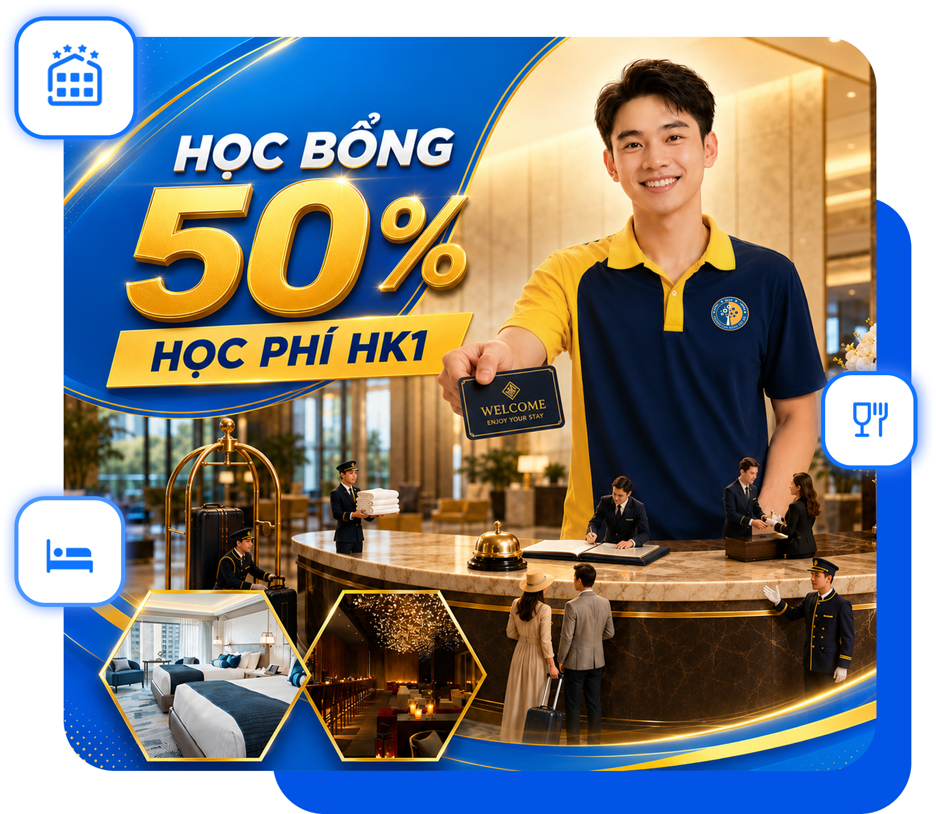 Tuyển sinh ng&agrave;nh Quản trị Kh&aacute;ch sạn
