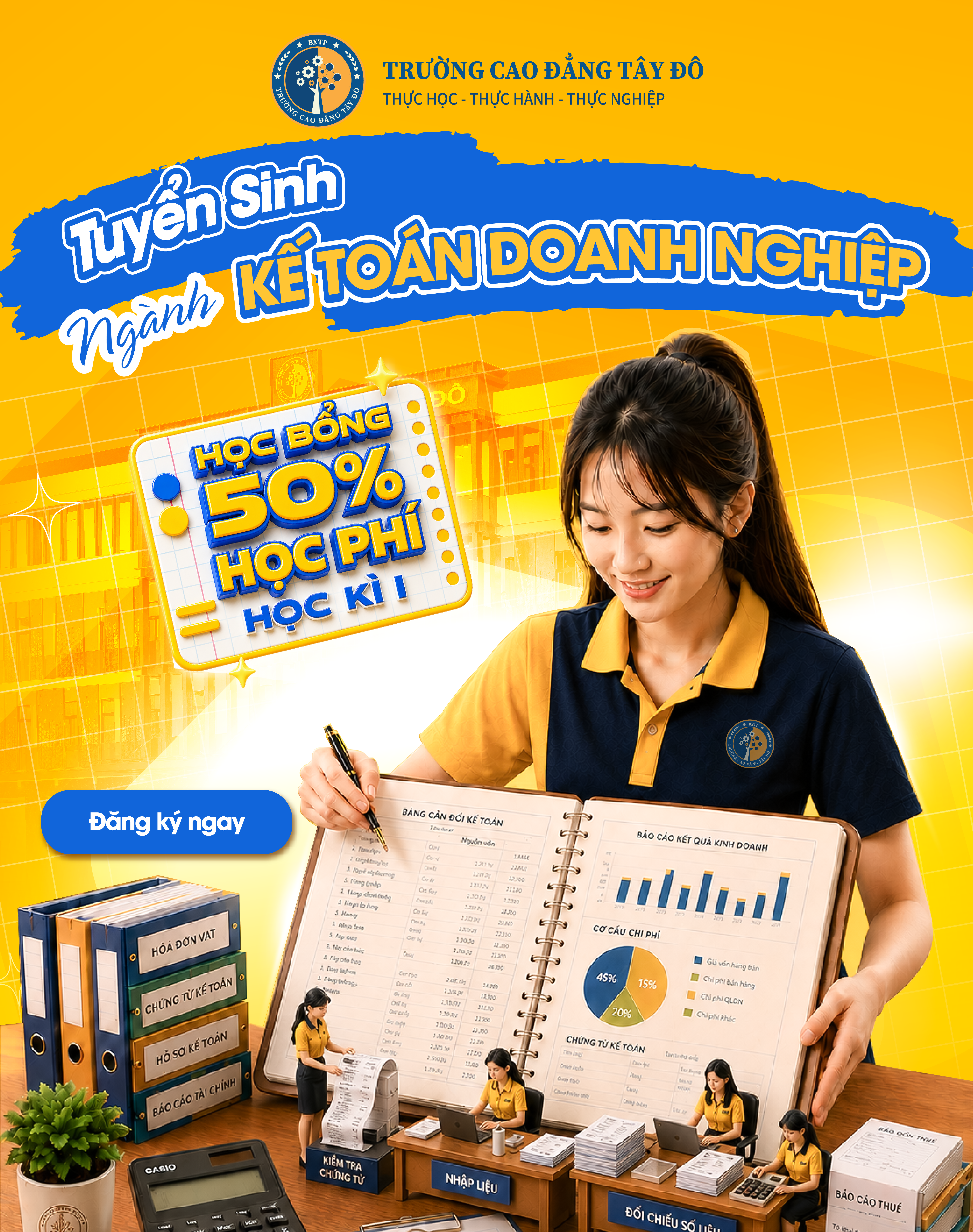 Cao Đẳng Kế To&aacute;n Cần Thơ 2026: Học Ph&iacute; R&otilde; R&agrave;ng, C&oacute; Học Bổng V&agrave; Cơ Hội Việc L&agrave;m Ổn Định