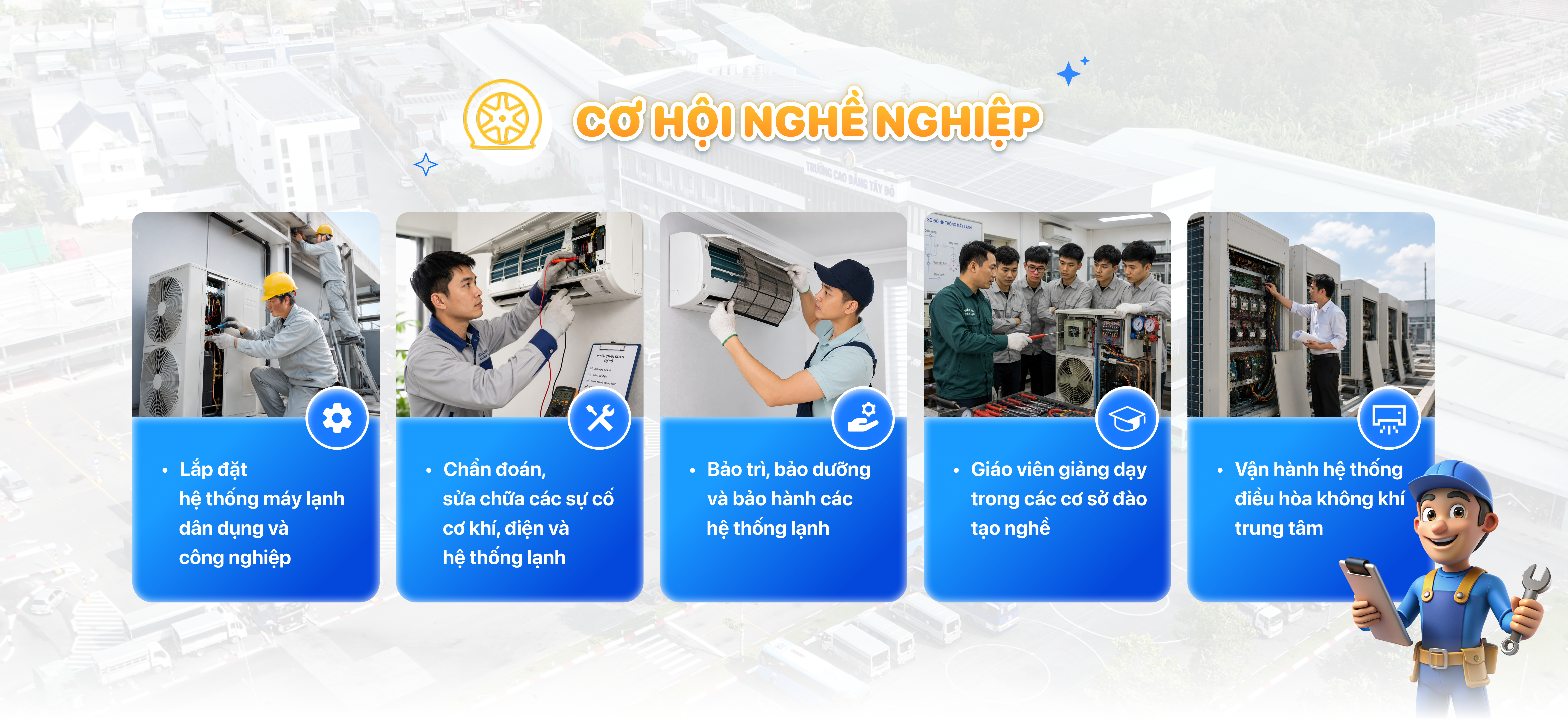 Tuyển sinh ng&agrave;nh Kỹ thuật m&aacute;y lạnh & Điều ho&agrave; kh&ocirc;ng kh&iacute;  2026