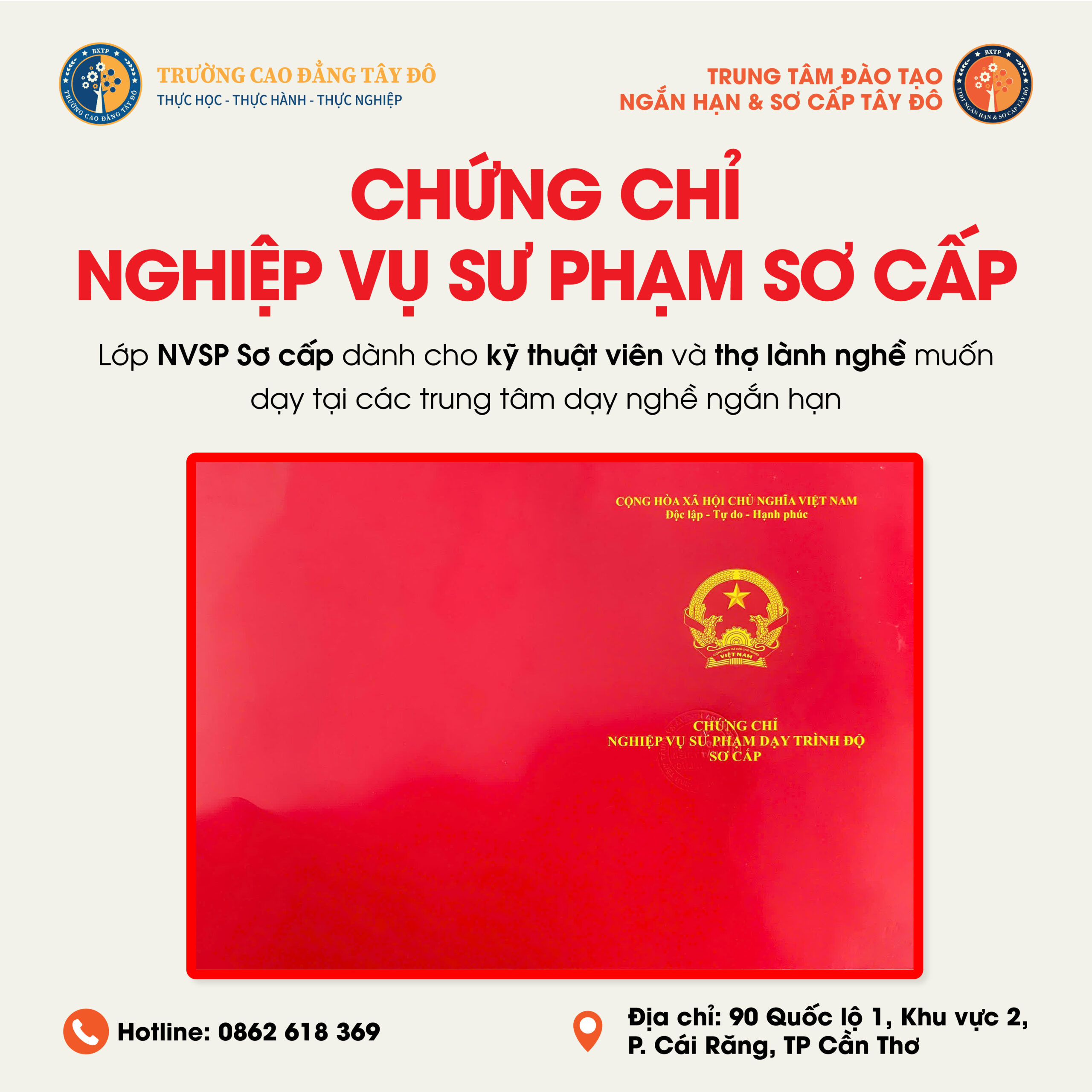 KH&Oacute;A HỌC NGHIỆP VỤ SƯ PHẠM TẠI CẦN THƠ 2026