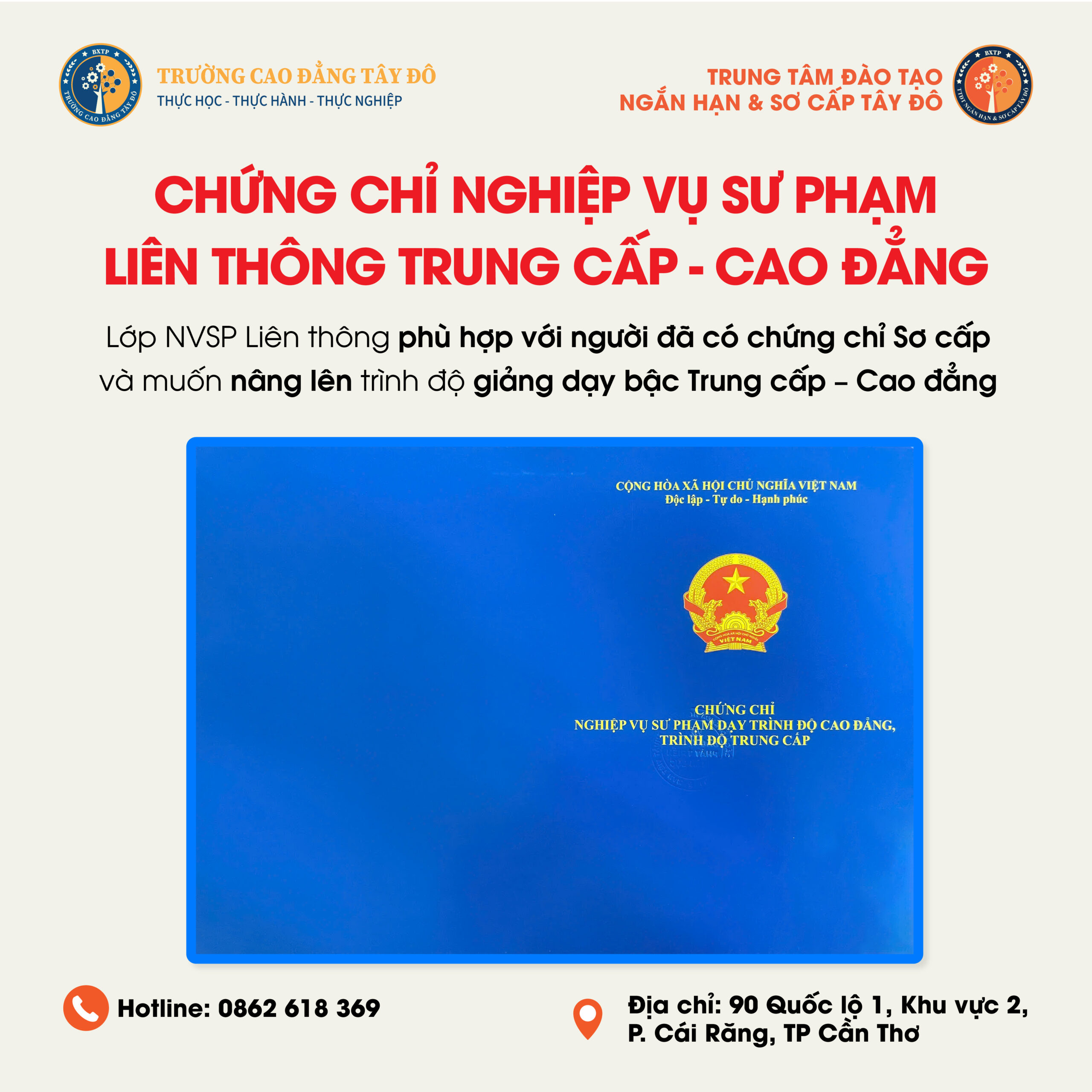 KH&Oacute;A HỌC NGHIỆP VỤ SƯ PHẠM TẠI CẦN THƠ 2026