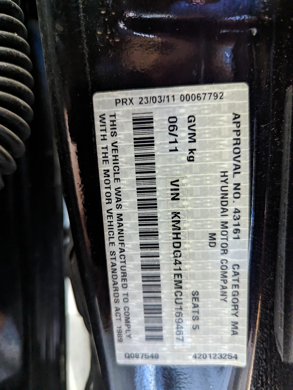 View Auto part Steering Column Hyundai Elantra 2011