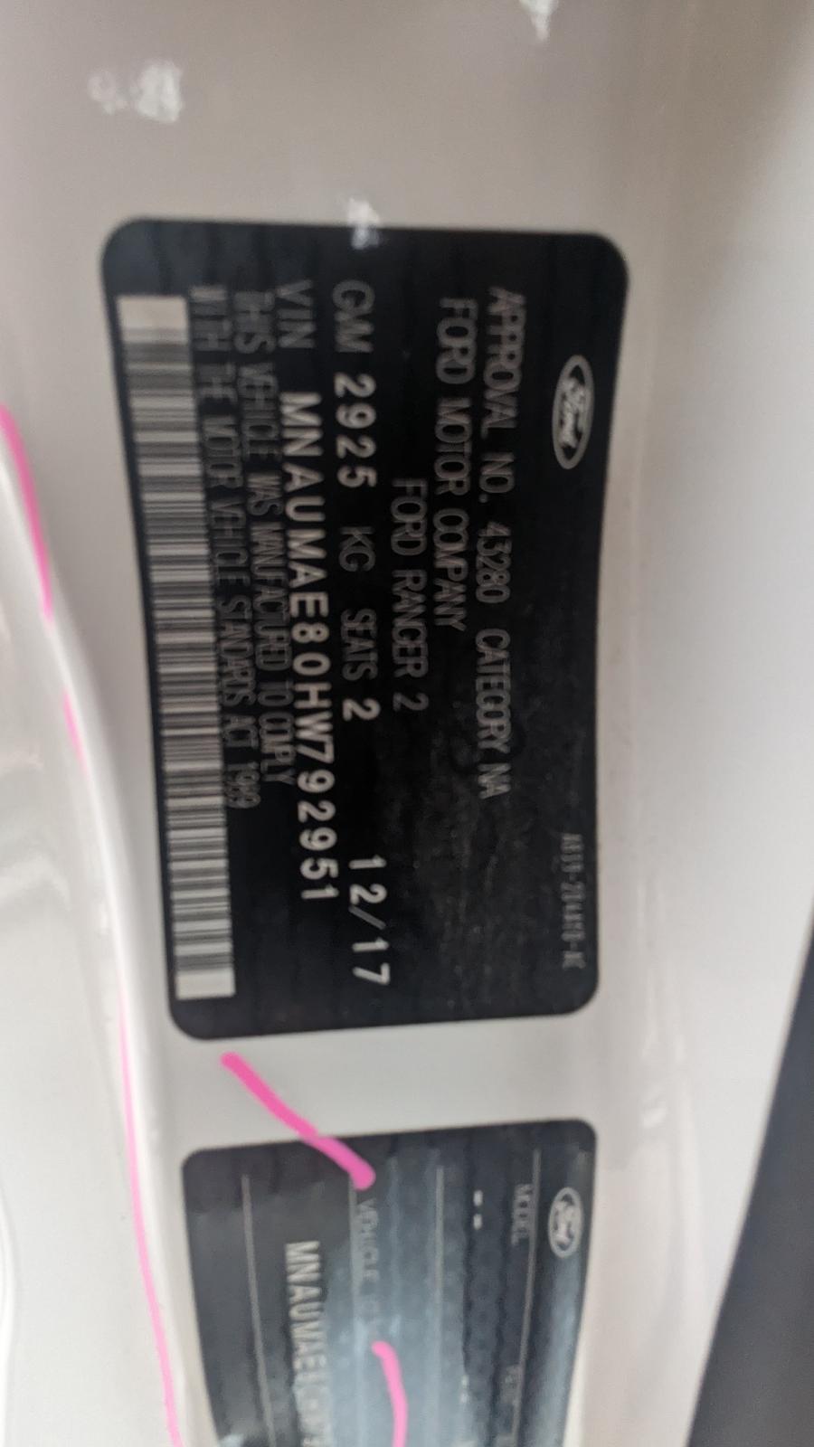 View Auto part Fuse Box Ford Ranger 2017