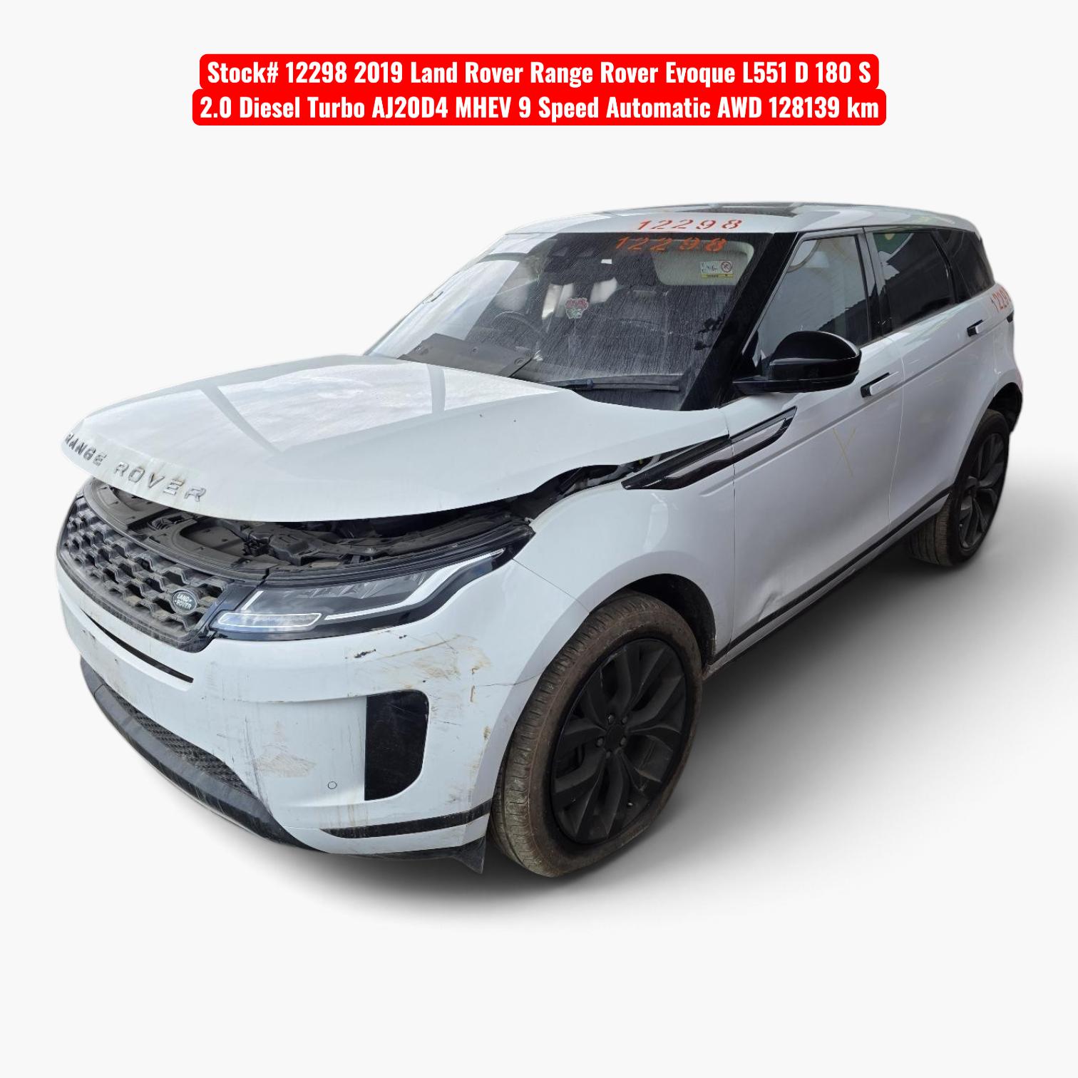 2019 Land Rover Rangerover Evoque High Voltage Battery View Auto part High Voltage Battery Land Rover Rangerover Evoque 2019