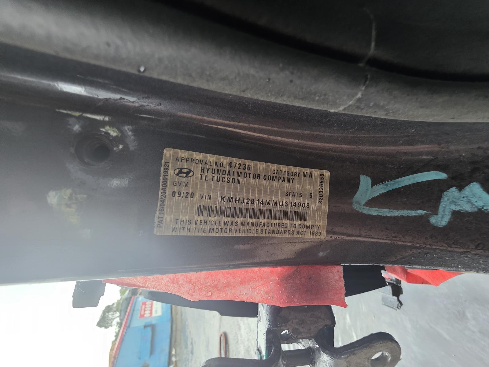 2020 Hyundai Tucson Console View Auto part Console Hyundai Tucson 2020