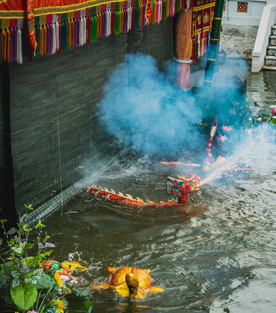 múa rối nước hà nội-làng nghề đào thục truyền thống