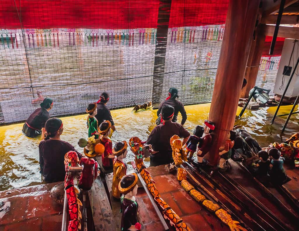 múa rối nước hà nội-làng nghề đào thục truyền thống