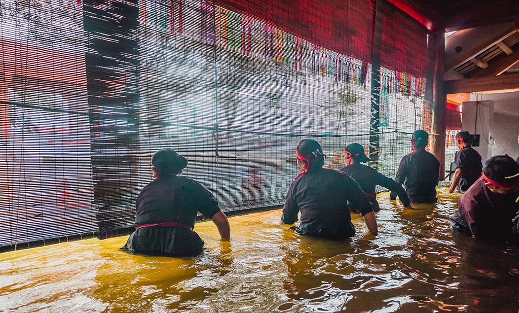 múa rối nước hà nội-làng nghề đào thục truyền thống