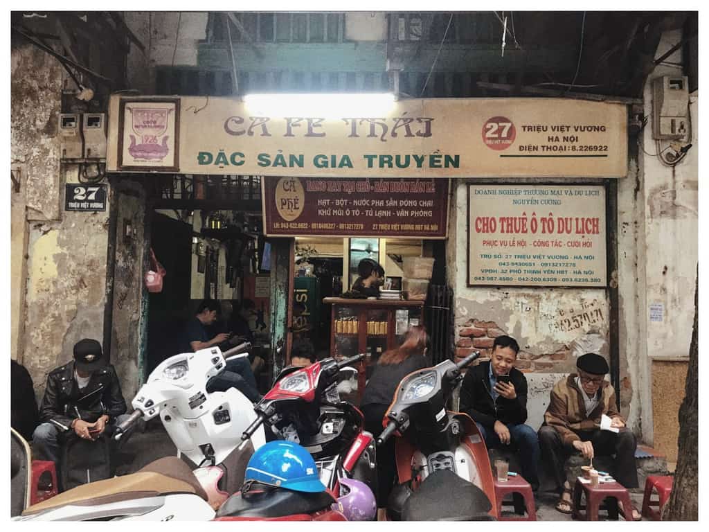 quán cafe cổ ở hà nội-thái cafe