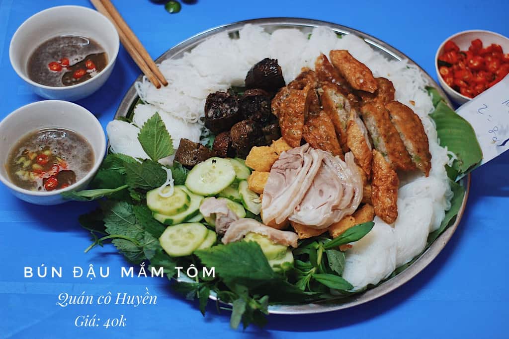 Bún đậu mắm tôm cô Huyền 