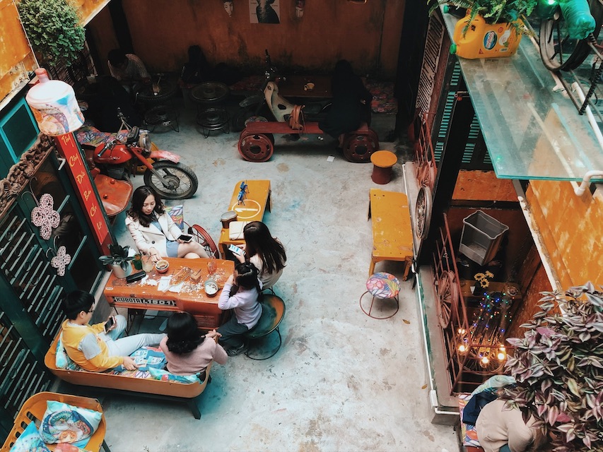 check in quán cafe ở Hà Nội