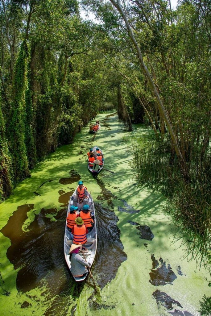 Đi thuyền tại Xẻo Quýt