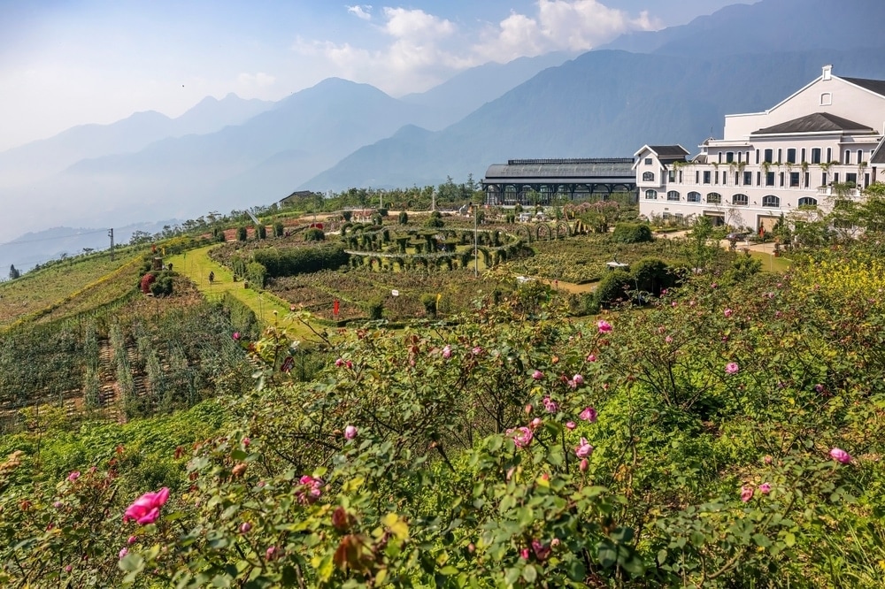 Vườn hoa tại Sun World Fansipan Legend