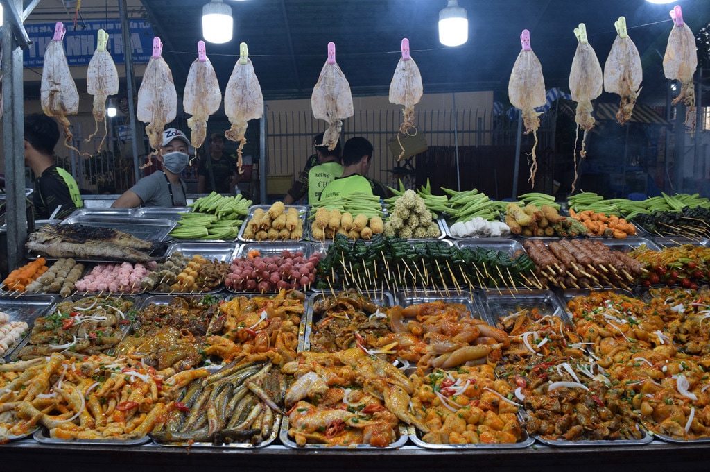 món ăn ở chợ đêm Ninh Kiều