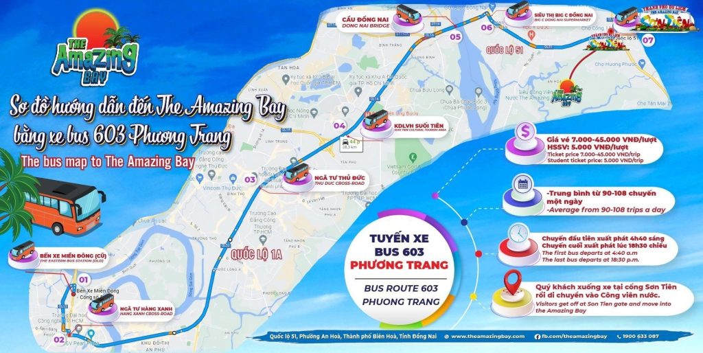 xe bus đi khu du lịch Sơn Tiên