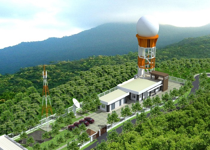 Trạm rada Sơn Trà nhìn từ trên cao