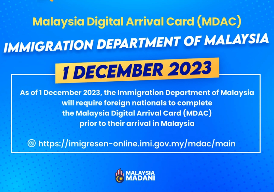 Malaysia digital arrival card
