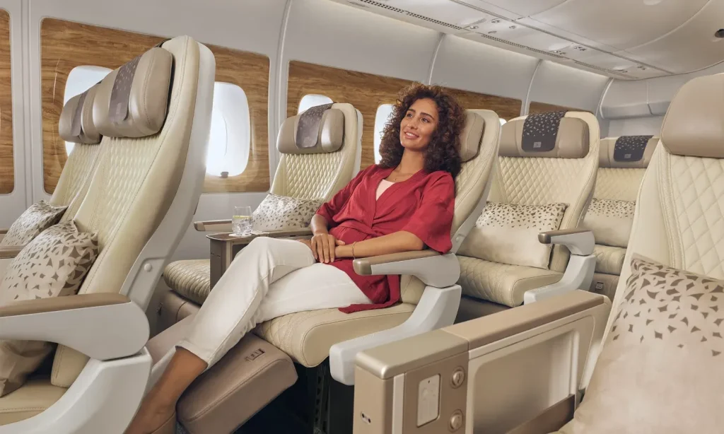 Hành khách vô cùng thoải mái khi đồng hàng cùng Emirates 