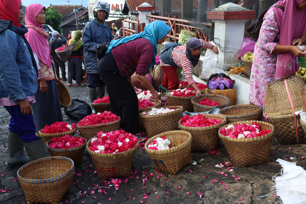 Ilustrasi Pasar Bunga Pasar Kembang Cikini 